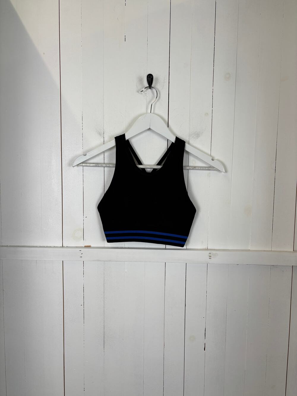 Nux Sports Bra Black Blue Size S New Without Tags